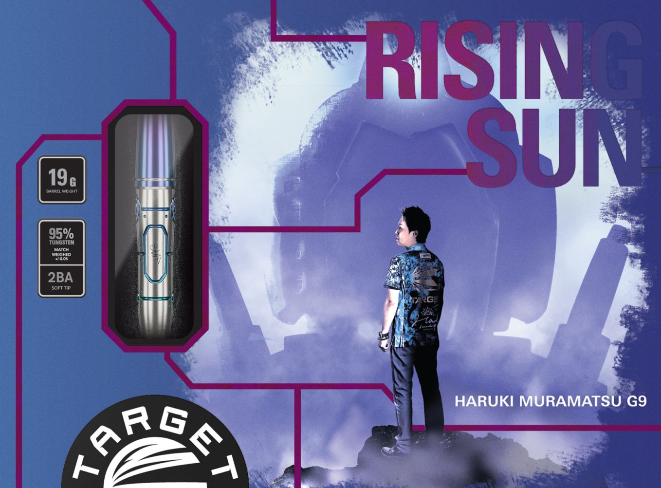 TARGET】RISING SUN G9 NO GROOVE 95% 村松治樹Model 19g 2BA