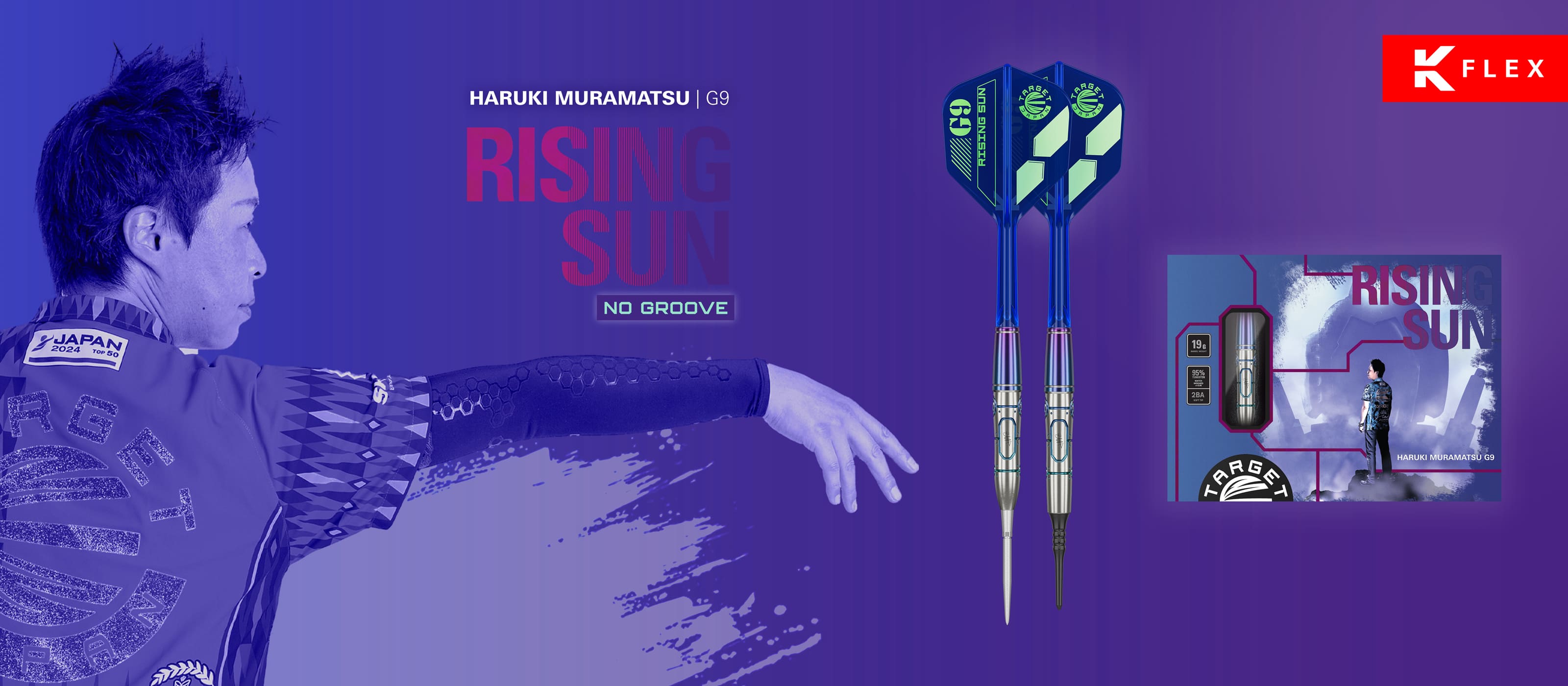 TARGET】RISING SUN G9 NO GROOVE 95% 村松治樹Model 19g 2BA