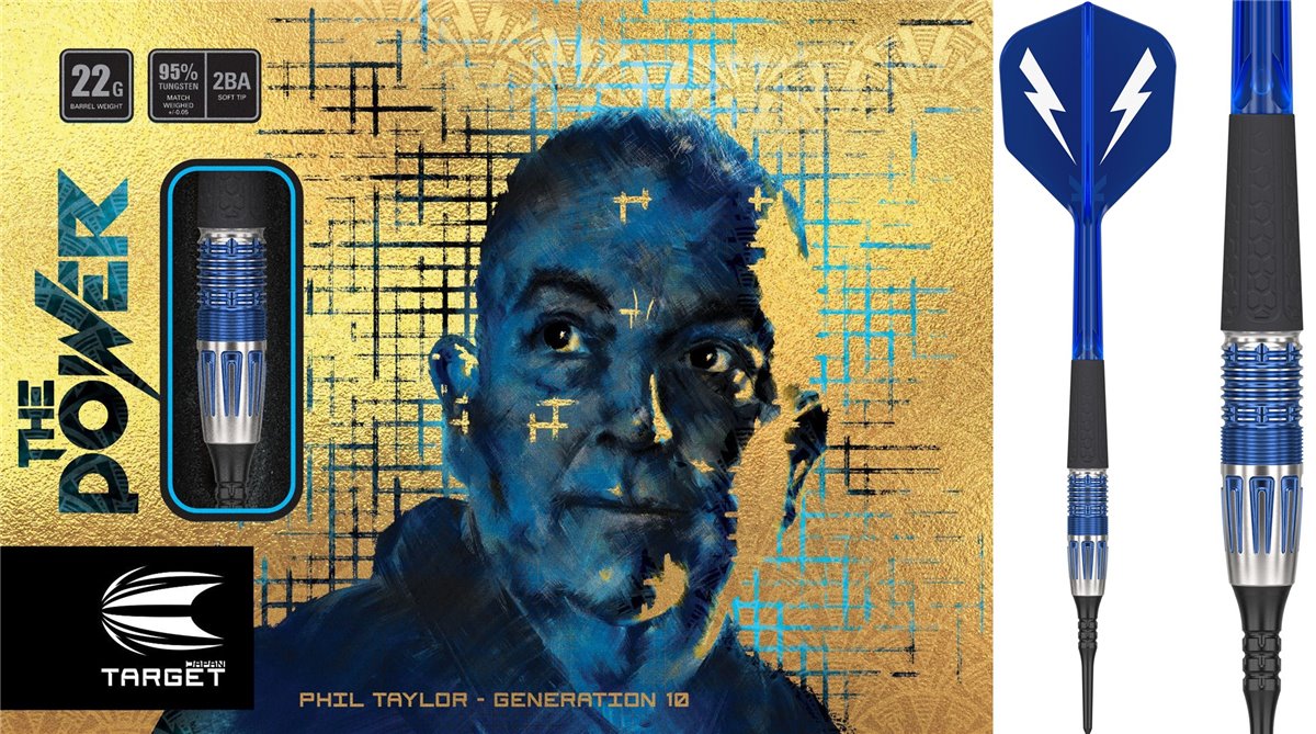 Phil Taylor Generation 10 ダーツ 22g Target Japan Phil Taylor Power Gen 10 Super Darts Edition 95