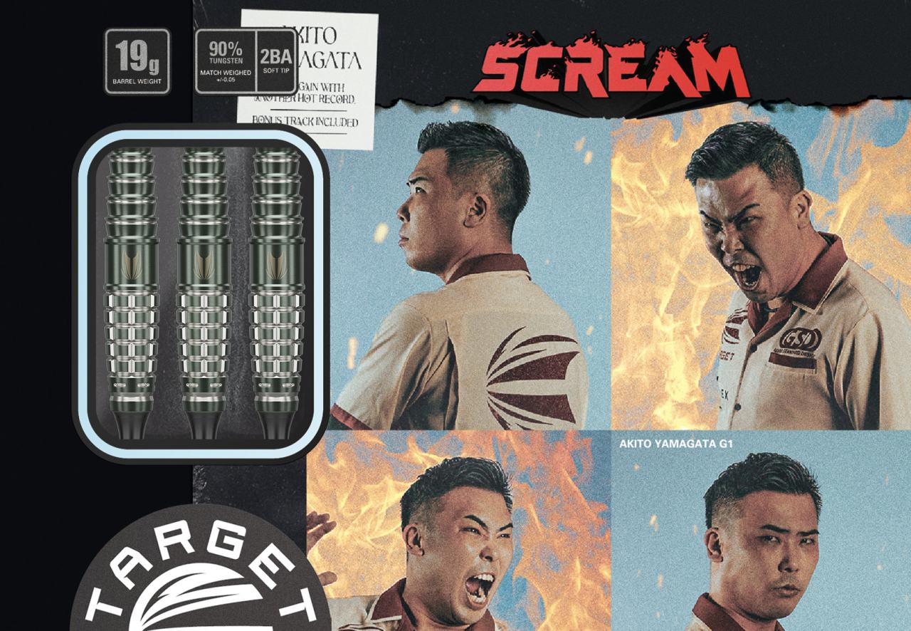 TARGET JAPAN SCREAM 2BA山形明人選手モデル ダーツ > ソフトダーツ > ブランド【タ行】 > ターゲット